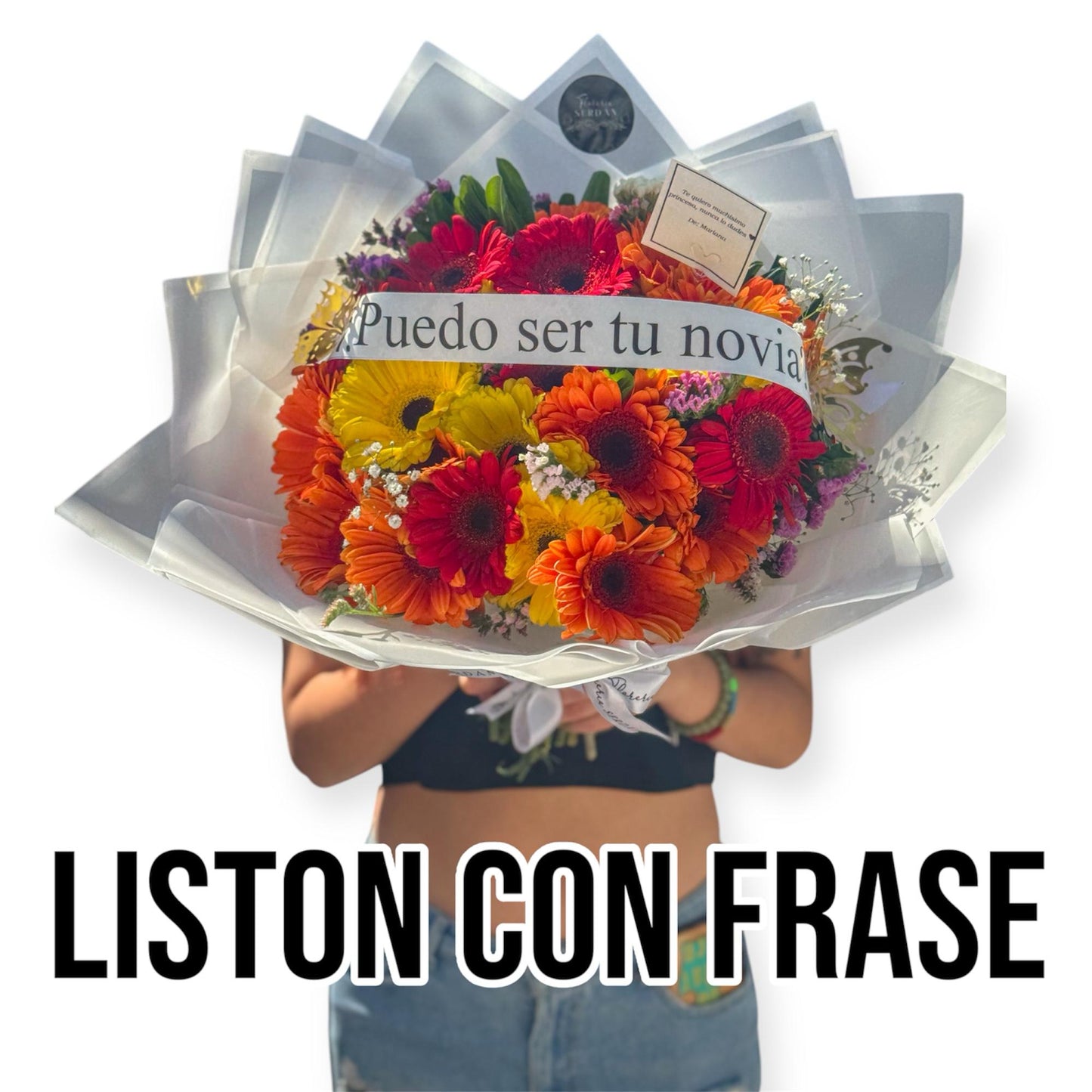 Listón con frase