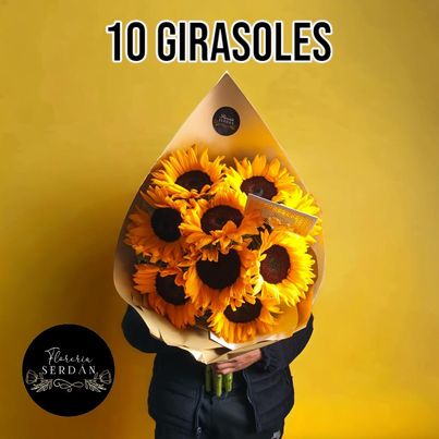 Ramo de 10 girasoles