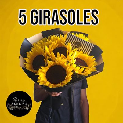 Ramo de 5 girasoles