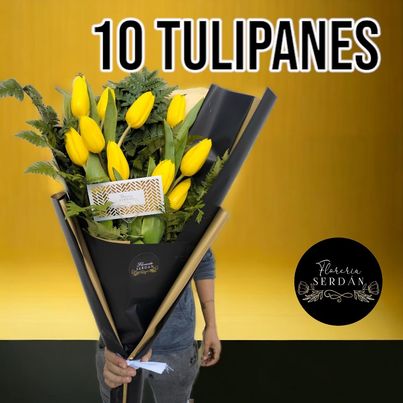 Ramo de 10 tulipanes
