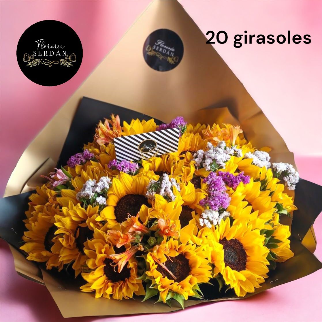 Ramo de 20 girasoles