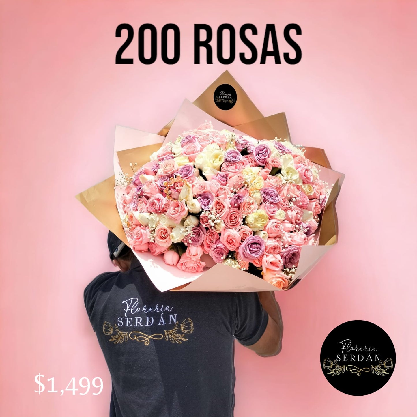 Ramo de 200 rosas