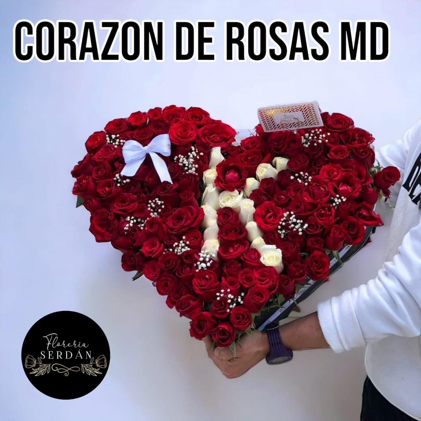 Corazón de rosas