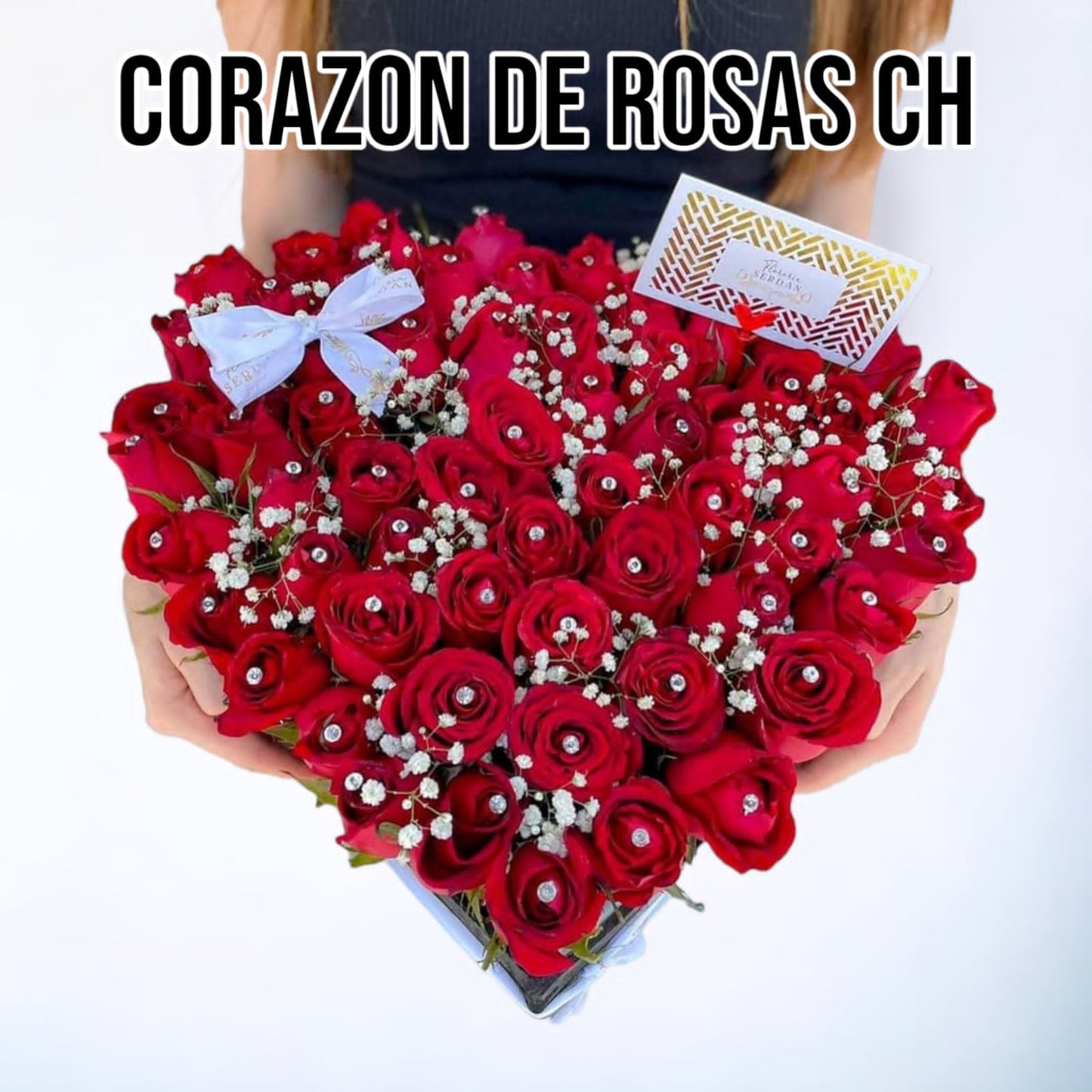 Corazón de rosas