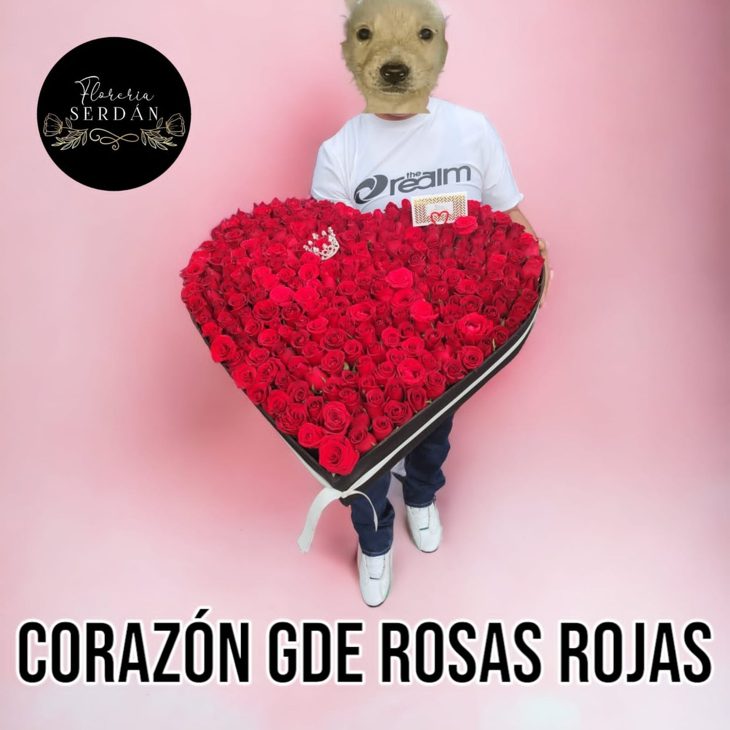 Corazón de rosas