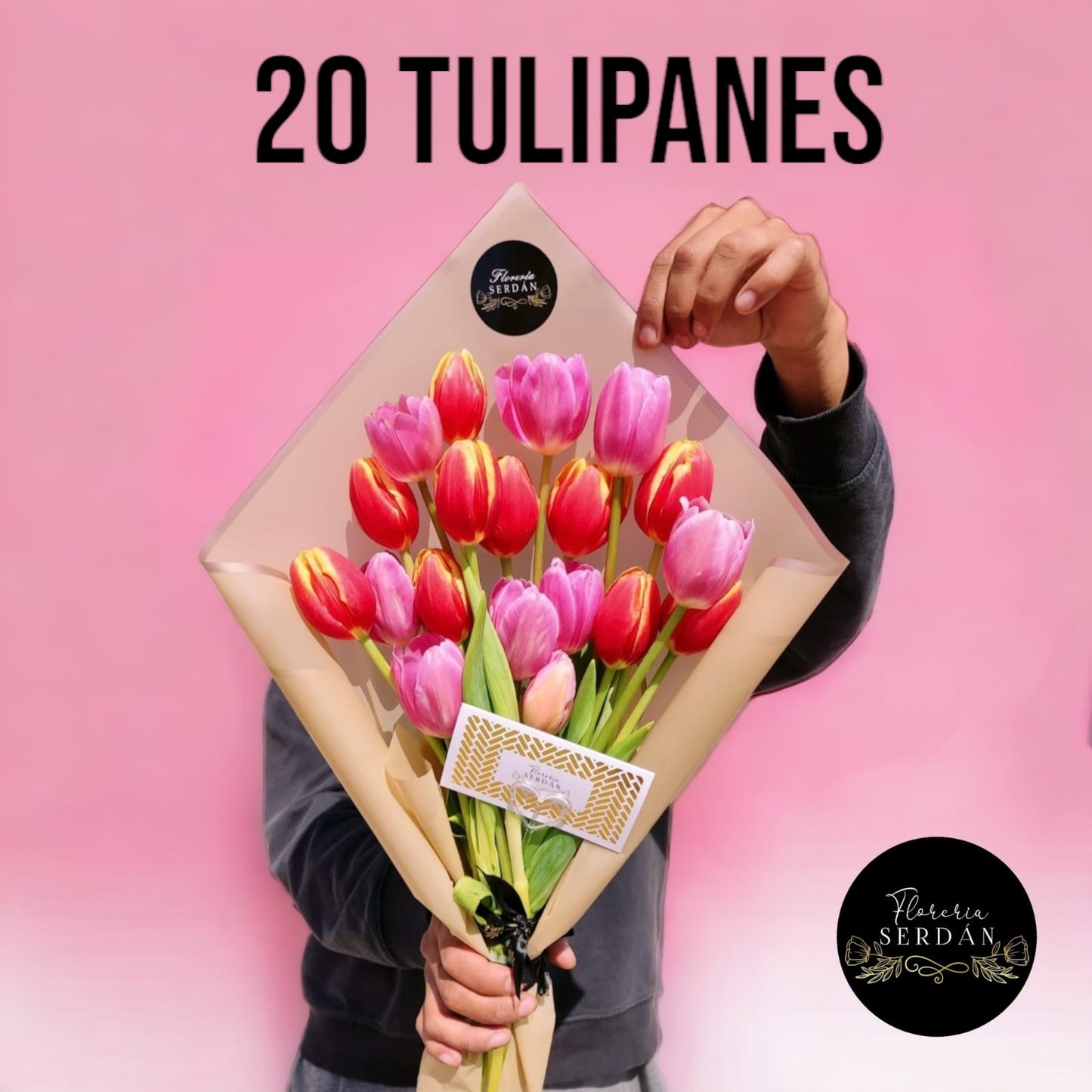 Ramo de 20 tulipanes