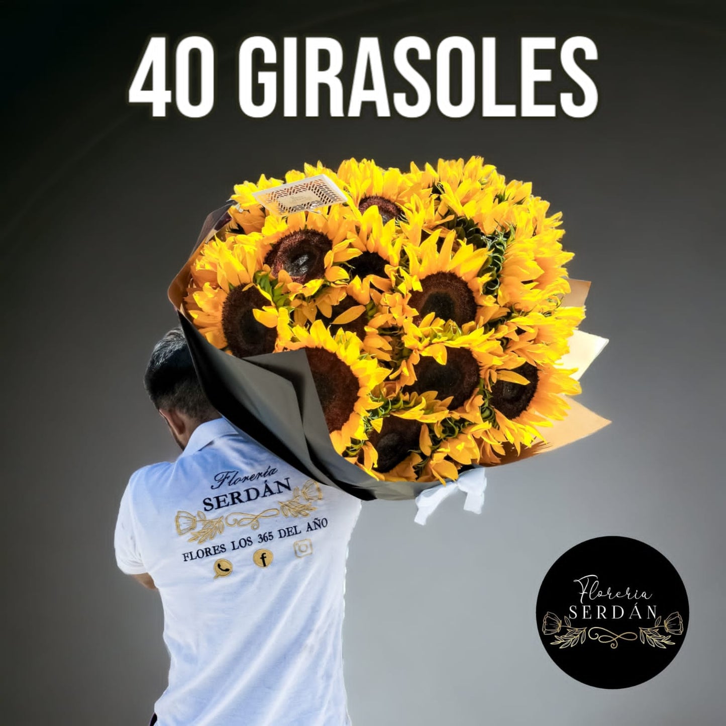 Ramo de 40 girasoles