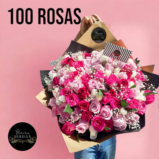 Ramo de 100 rosas