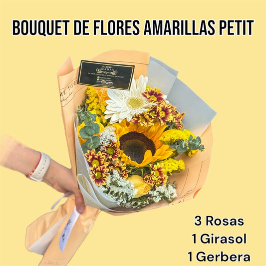 Bouquet de flores amarillas petit