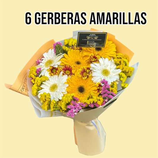 Ramo de 6 gerberas