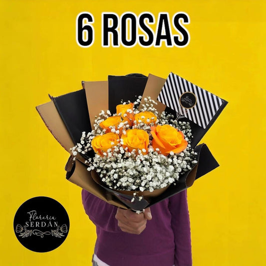 Ramo de 6 rosas